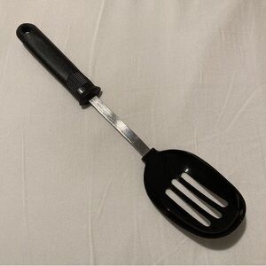 Vintage Ekco Nylon Slotted Spoon Black Serving Heat Resistant Cooking Utensil